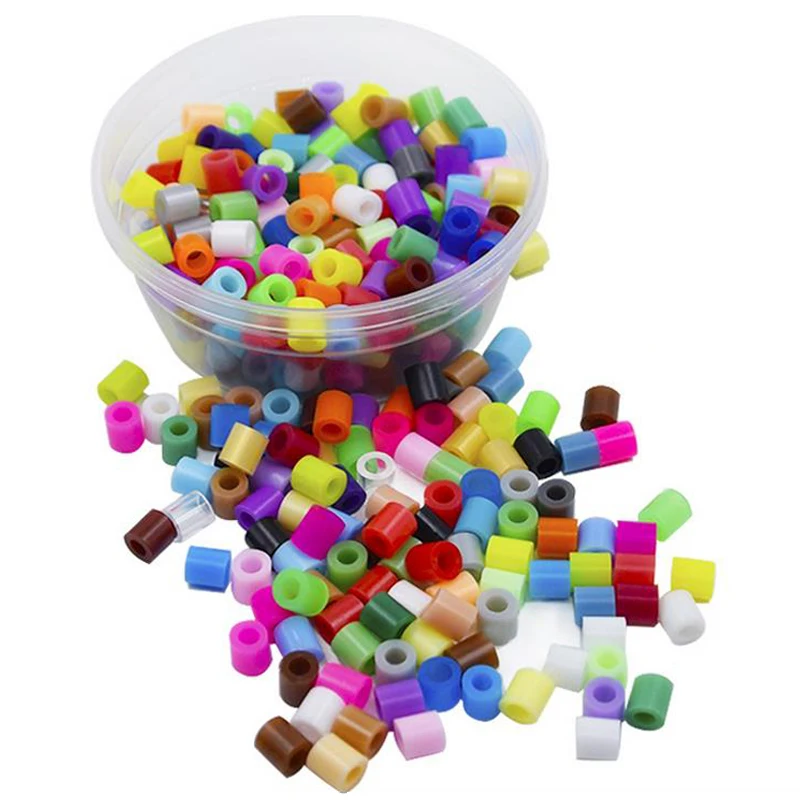 DOLLRYGA hama Beads 5mm 50 colors lote High Auality Perler Rainbow Beads for Kids DIY Pegboard 5