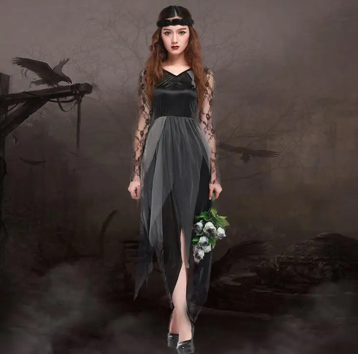 Buy 2016 Black Phantom Bride Zombie Clothing Female