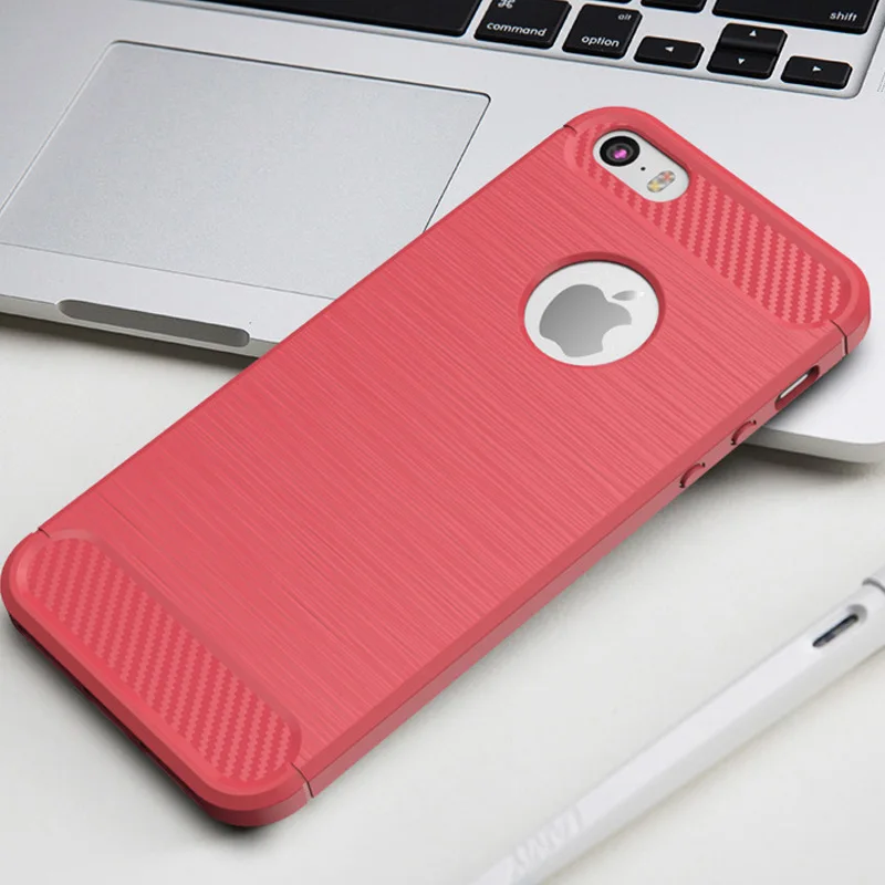 Phone cases for apple iPhone 5 5s 6 6s 7 plus case cover Silicone Soft TPU Back Cover High-quality shockproof Armom hybrid coque (1)