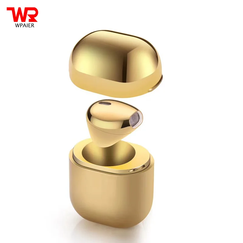 

WPAIER Mini IP8 Wireless Bluetooth headphone sports super mini headset with Charge Box Portable stealth Earplug