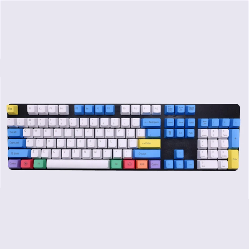 Ретро брелки PBT Пустой Толстый PBT Мел Keyset Keycap для Cherry MX переключатели механическая клавиатура 104 клавиш Американский макет