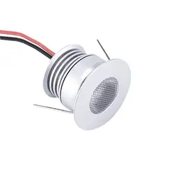 27 шт./лот 3 W Кабинета светодиодный Downlighters DC3V 12 V Мини встраиваемые потолочные точечные лампы вырез D30mm