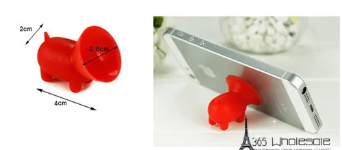 Cute pig Silicone phone rack holder 50pcs - 6