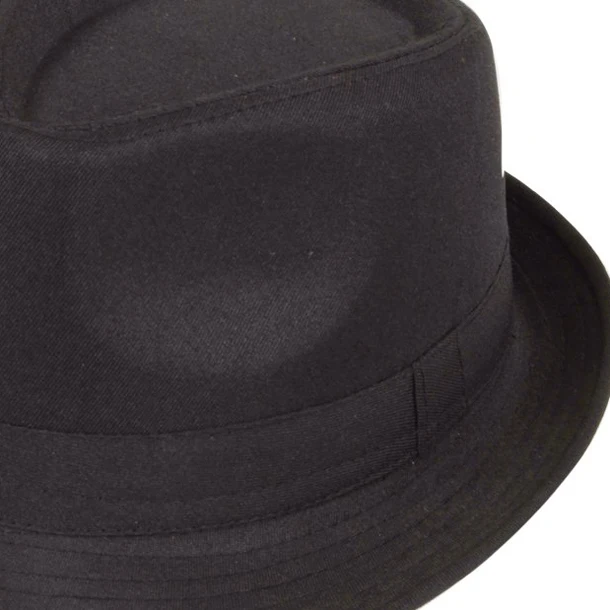 Folie chapeau noir fedora accessoire robe fantaisie 