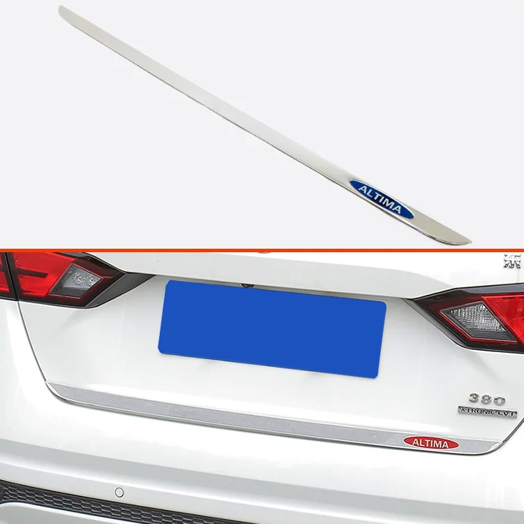 Для Nissna Altima (L34) 2019 2020 крышка задней двери из нержавеющей стали отделка молдинг