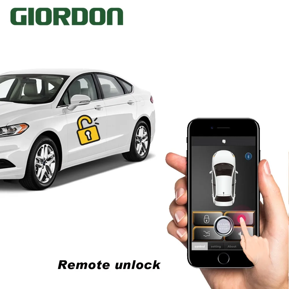 

PKE one-key start induction anti-theft system, mobile phone remote start one key start anti-theft system with vibration alarm