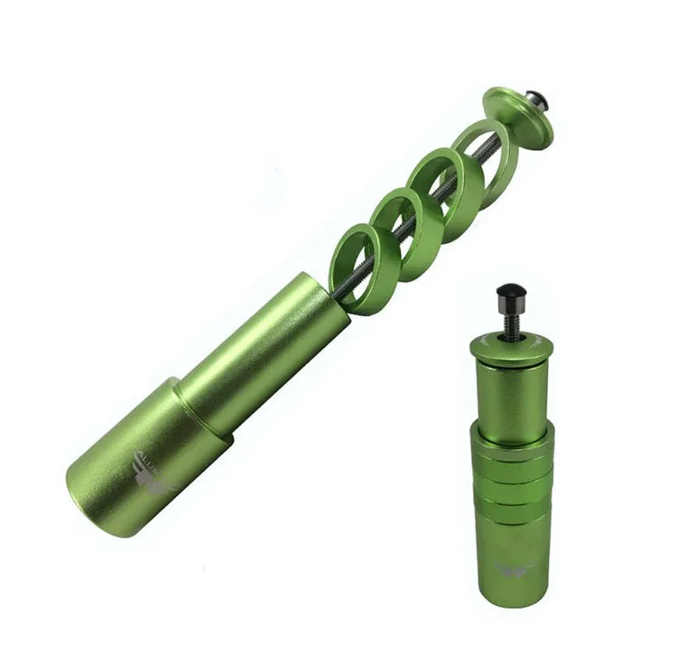 FMF Велосипедная вилка для руля велосипеда из алюминиевого сплава, расширитель для подъема велосипеда, адаптер для увеличения контроля руля велосипеда - Цвет: Зеленый