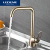 LEDEME Kitchen Faucets Brass Single Handle Single Hole Finish 360 Swivel Mixers Taps Kitchen Tap Sink Mixer L4048C ► Photo 1/6