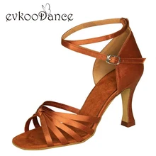 Темный загар вокруг полоски атласного материала 5 см 6 см 7 см Новое поступление танцевальная женская обувь zapatos de BAILE NL041
