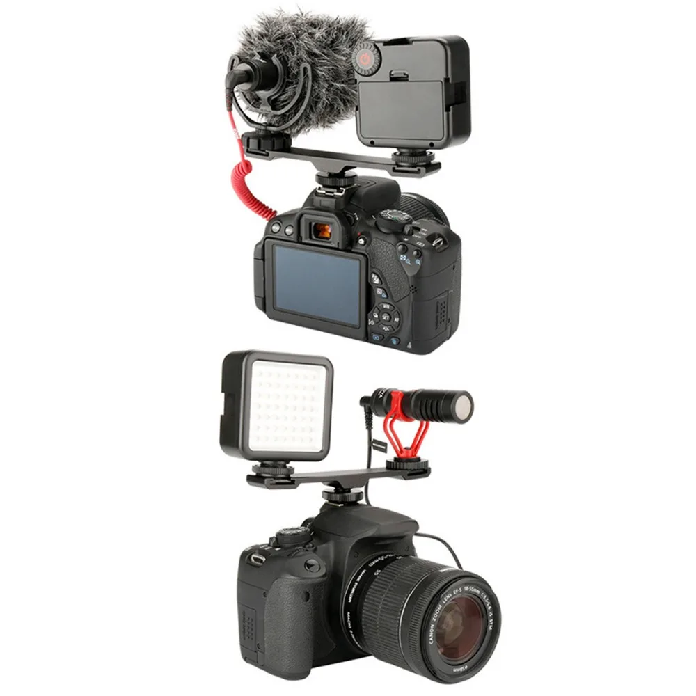 1 до 2 горячий башмак расширение бар двойной кронштейн для Zhiyun или DJI OSMO 2 стабилизатор Nikon Canon sony DSLR камера