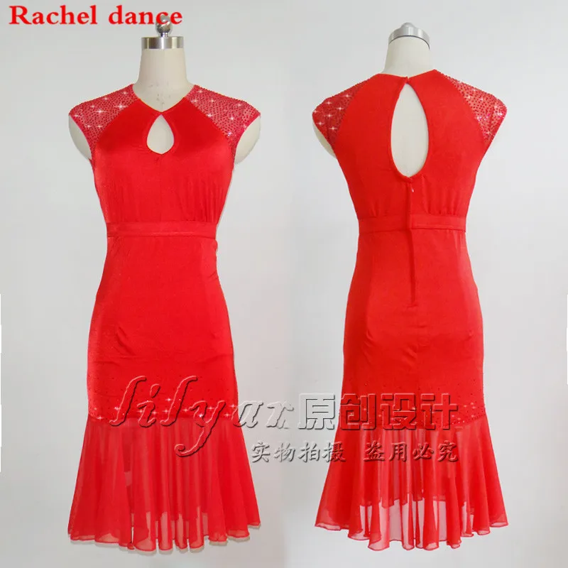 

2018 New Arrival Tassel Latin Dance Dress Women Top Short Sleeves Salsa Tango Rumba Flamengo Latin Dance Competition Costumes