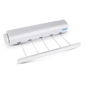 Прочная выдвижная вешалка для одежды настенная домашняя вешалка для белья автоматическая телескопическая бельевая линия полотенце балкон сушилка - изображение