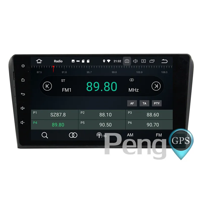 Sale 2 Din Android 8.0 Car CD DVD Player 8Core GPS Navigation for Mazda 3 2003-2009 Stereo 1080P HD Screen Autoradio Headunit FM 5