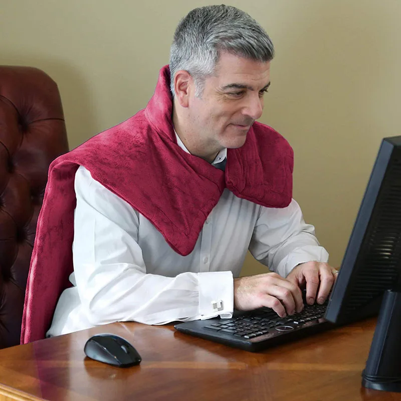 New-Arrivals-Thermapulse-Relief-Wrap-Extra-Long-Massaging-Heat-Wrap-Neck-Shoulder-Compression-Heater (4)