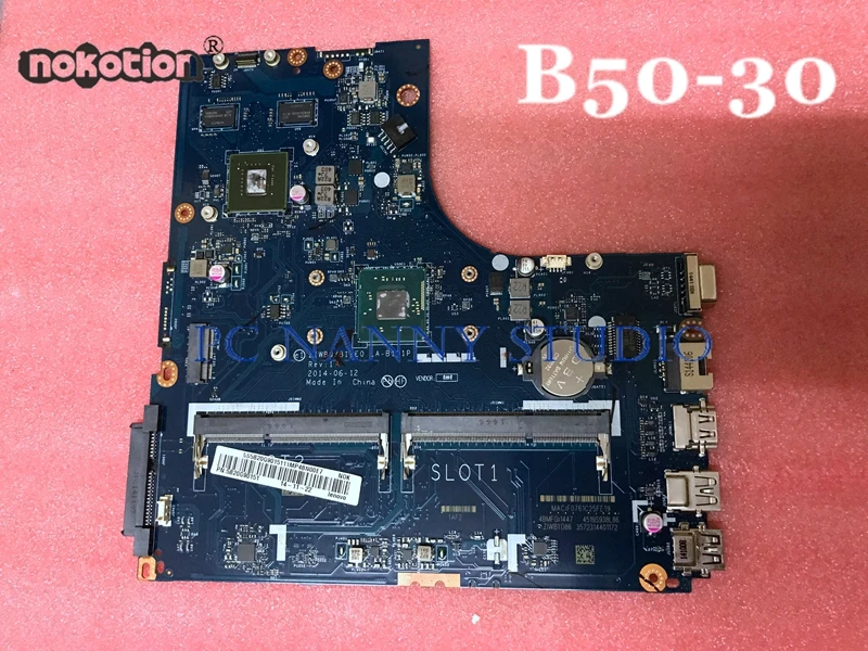 NOKOTION ZIWB0 ZIWB1 ZIWE0 LA-B101P материнская плата для Lenovo Φ с Pentium N3540 1gb Материнская ноутбука