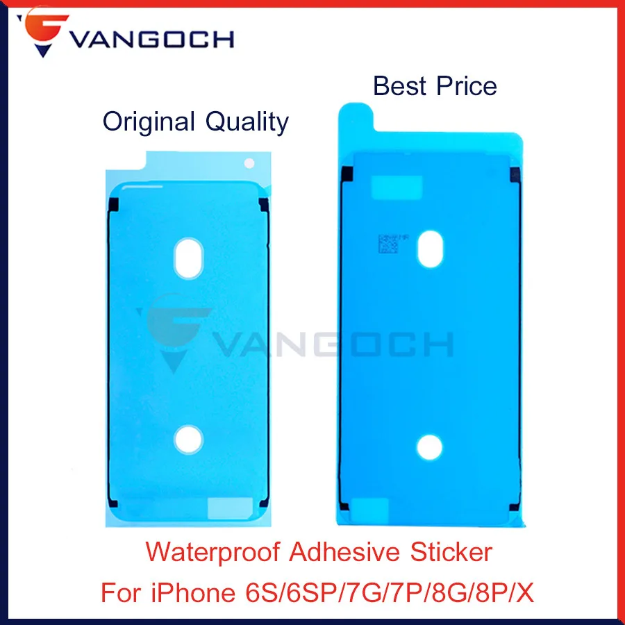 

100Pcs Best quality Waterproof Sticker For iPhone 6S 6SP 7G 7P 8G 8P X Adhesive Pre-Cut LCD Screen Frame Tape Repair Part