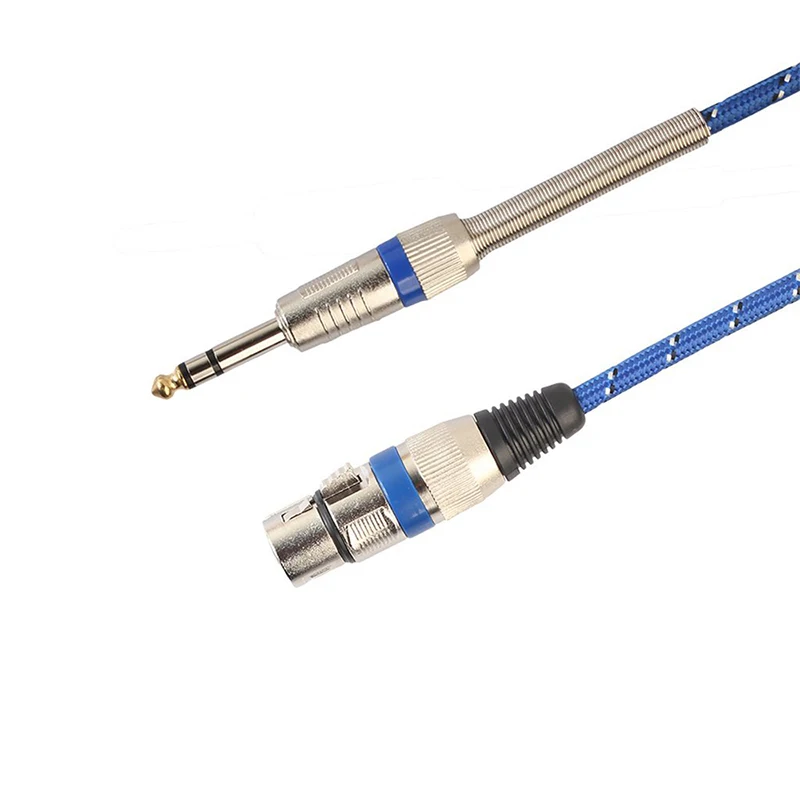 Лучшие предложения никелированный 3P XLR гнездовой разъем для 1/4 дюйма 6 35 мм штекер