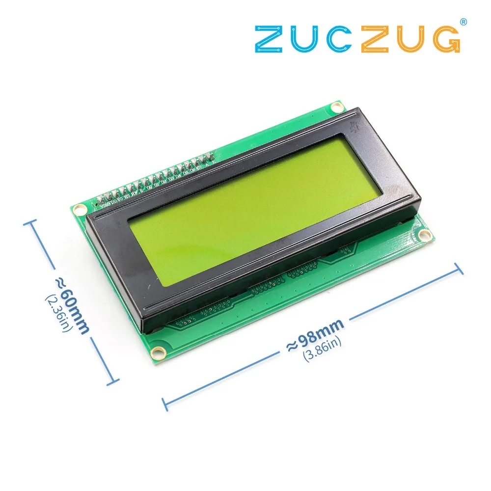 ЖК экран 2004 + I2C 20x4 2004A синий/зеленый HD44780 символ LCD /w IIC/I2C модуль адаптера