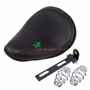 

Leather Motorcycle Custom Solo Spring Bracket Seat Hard Bottom For Harley Honda Sportster Bobber Yamaha Custom application