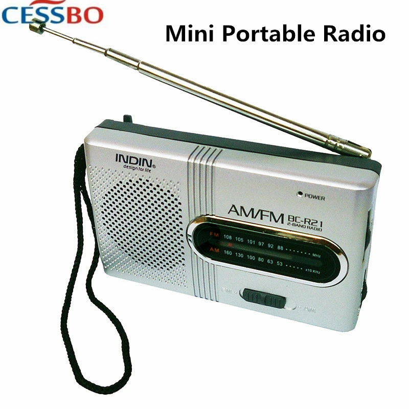

New Sale Mini Portable Radio FMAM Outdoor Sport Radio Wireless Stereo Car Radio Loudspeaker FMAM Music with Antenna for Olderly