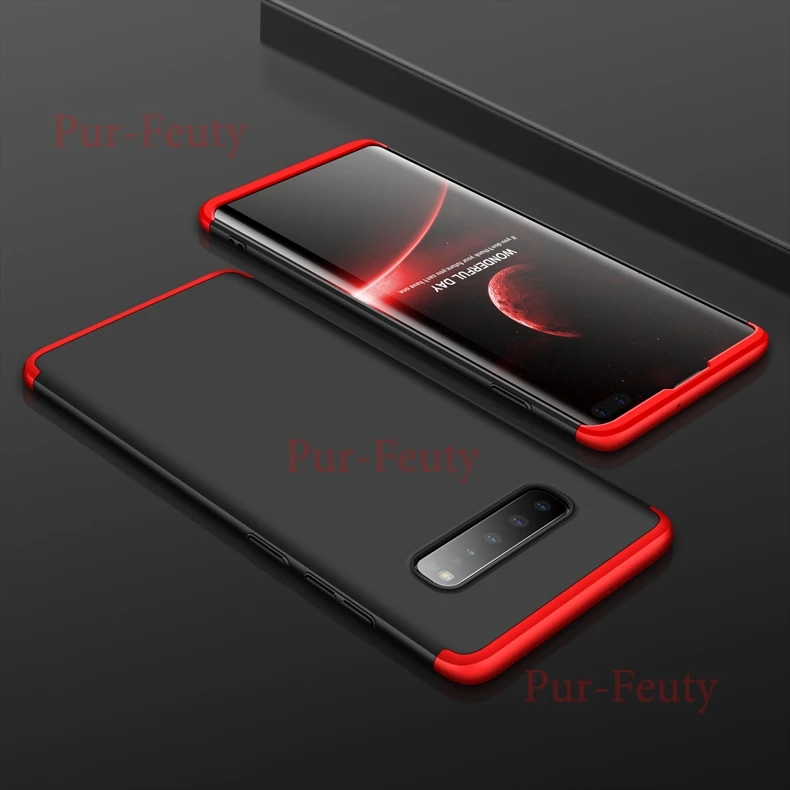 Чехол для Samsung Galaxy S10 5G G977 G977FD G977U G977N жесткий 3 в 1 матовый армированный гибридный