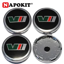 4 шт./лот, 60 мм, 3D логотип, колпачки на колеса автомобиля, Центральная Крышка колпака колеса для Skoda Octavia Fabia Superb Rapid Yeti, автомобильные обода