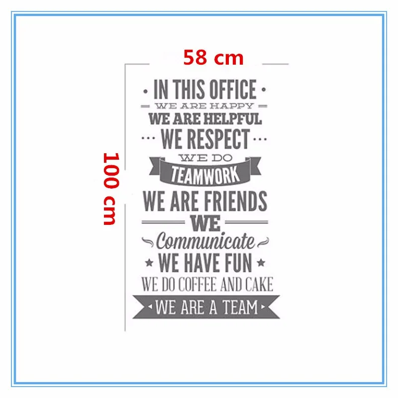 2016-New-Fashion-Quotes-Wall-Sticker-Office-Rules-Vinyl-Decals-We-Are-A-Team-Increase-Team (1)