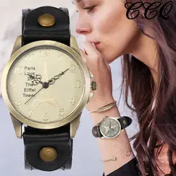 CCQ красивые модные простые часы женские кожаный ремень часы для подарка 2019 Relogio Feminino Reloj Mujer Баян коль Saati