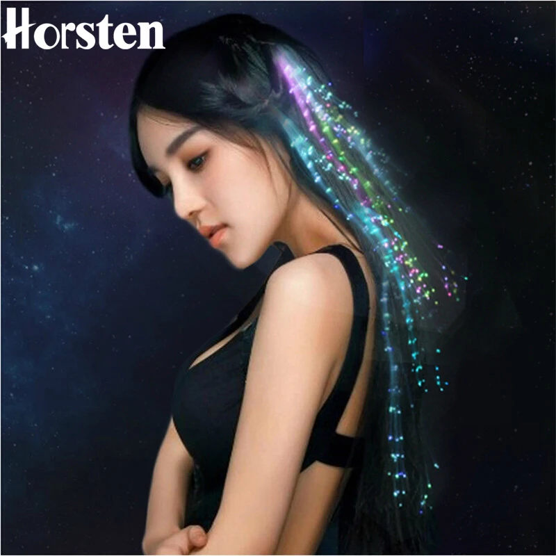 

Halloween Light Colorful Butterfly LED Braided Fiber Braid Flash Light Color Changing Party Festival Luminous Headwear Light