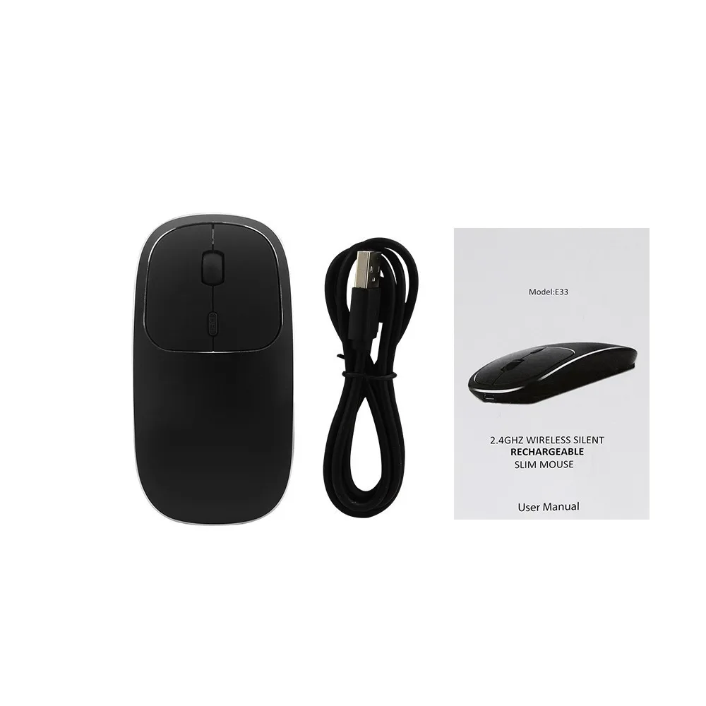 2.4GHz Wireless Mouse Rechargeable Mouse Silent