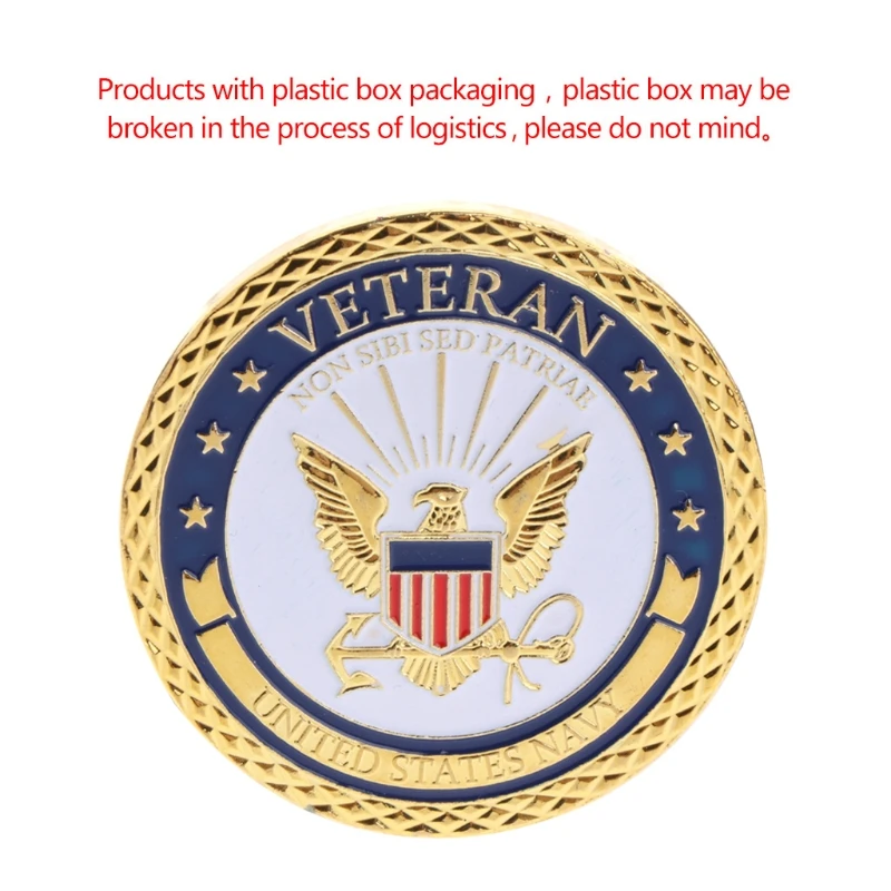

Commemorative Coin American Navy Military Veteran Collection Arts Gifts Souvenir W215