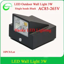 10 шт./лот IP54 поверхностного монтажа наружное светодиодное освещение, СВЕТОДИОДНЫЙ Уличный настенный светильник, вверх или вниз светодиодный настенный светильник