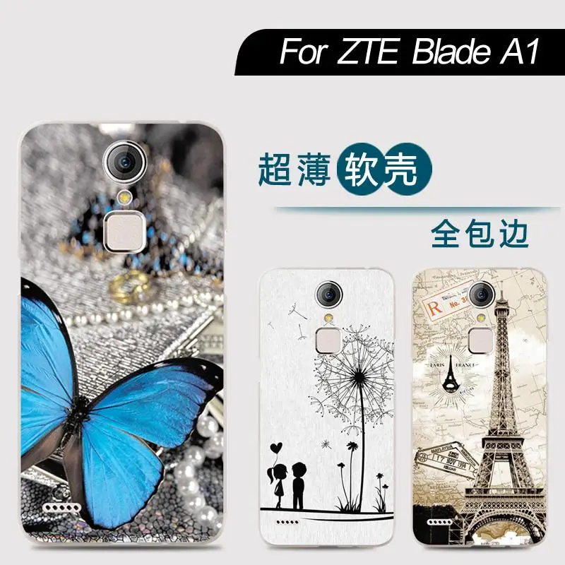 

New Arrival Phone Case For ZTE Blade A1 C880U 5-inch Fashion Design Art Painted TPU Soft Case