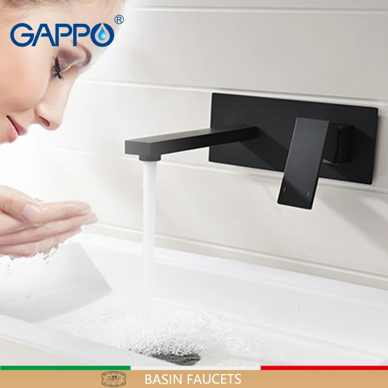 

GAPPO black Basin Faucet basin mixer taps waterfall facuet water sink faucet basin mixer tap deck mounted faucet
