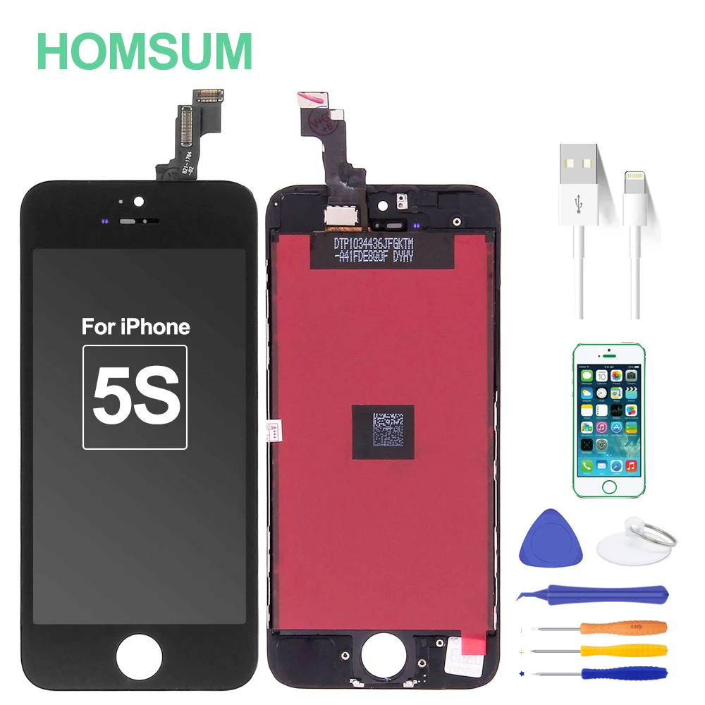 

100% high quality For iPhone 5S LCD Display Touch Screen Digitizer Phone Replacement Assembly Tool For iPhone 5 5S LCD Screen