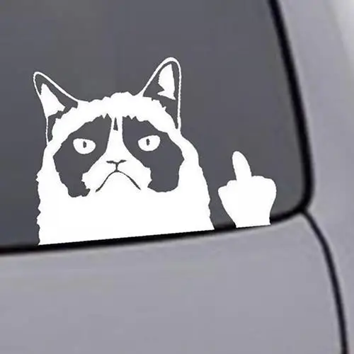 

Creative Funny Naughty Cat Pattern Car Rear Windshield Door Tank Lid Sticker Decal