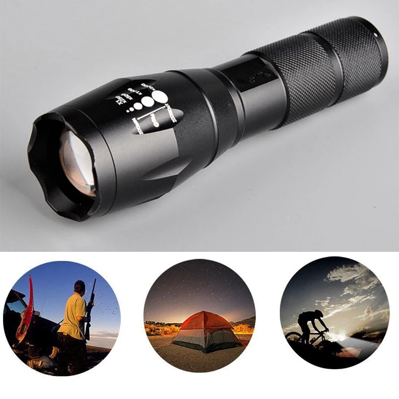 

10000 Lumen XML T6 5-Modi LED Taschenlampe 18650 Flashlight Zoomable campinglamp Waterproof