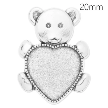 

10 pcs/lot Silver Plated Brooch Cabochon Blanks Trays Back Alloy Brooch Glue Pad DIY Jewelry Fittings-C4089