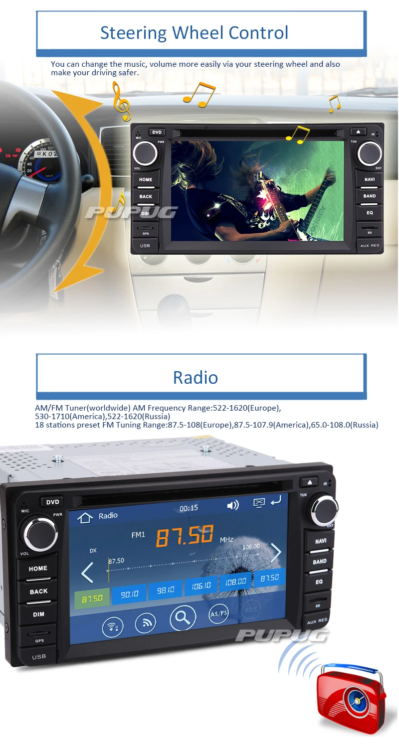 Perfect FREE rear camera+ 2 din GPS Car Stereo Radio for Toyota Corolla Ex 2008 2009 2010 2011 2012 2013 DVD Player Bluetooth ipod FM/AM 5