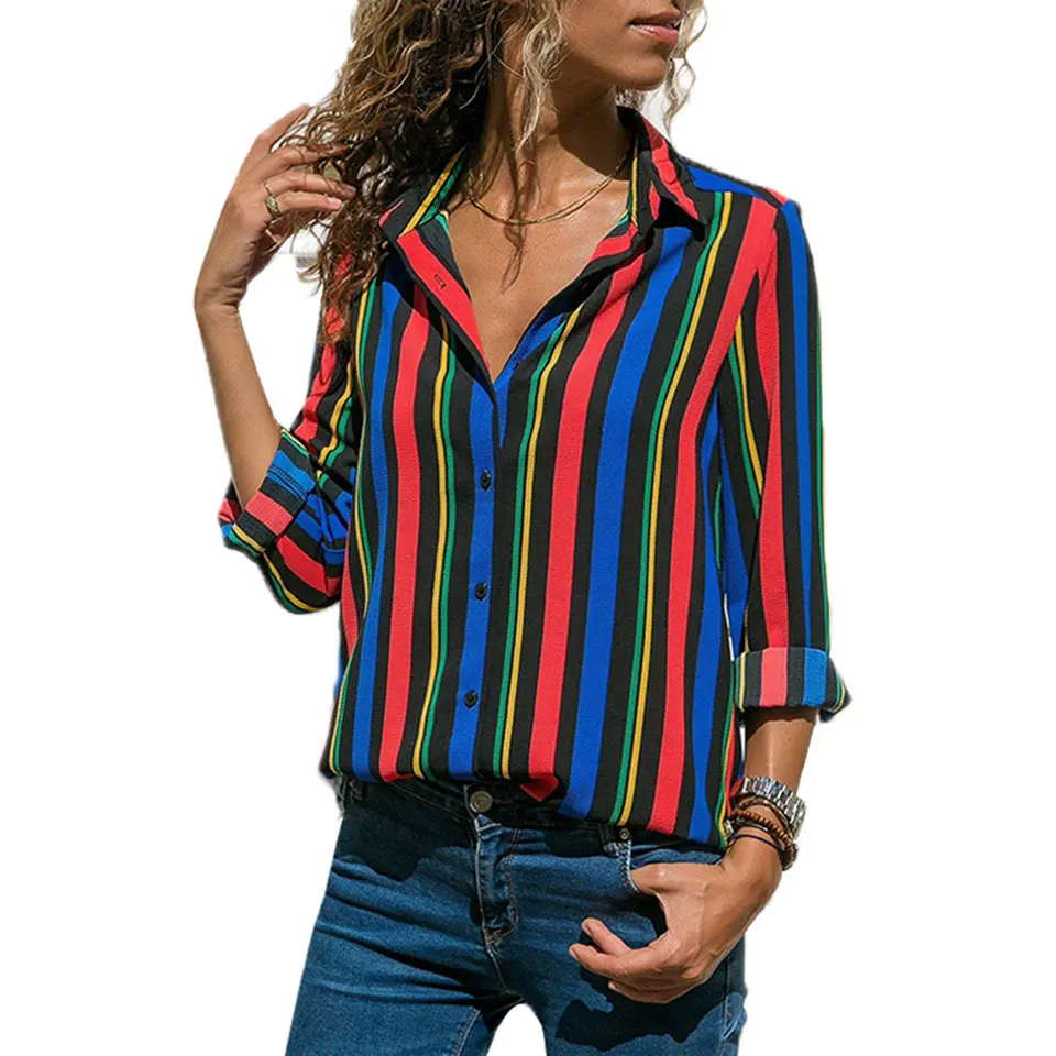 Multicolor-Striped-Modern-Women-Shirt-LC251389-22-1