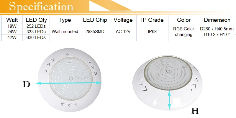 LED POOL LIGHT 