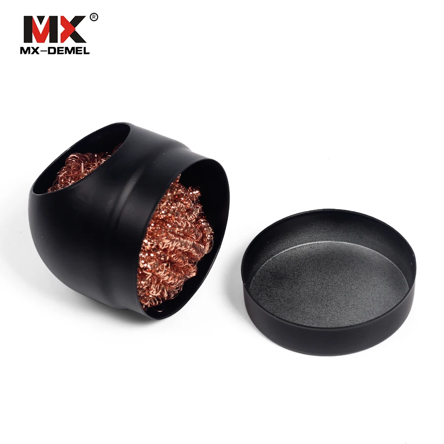 MX-DEMEL Чистый медный провод сварочный паяльник Железный кончик паяльника очиститель с подставкой набор Чистящая сталь для электрических