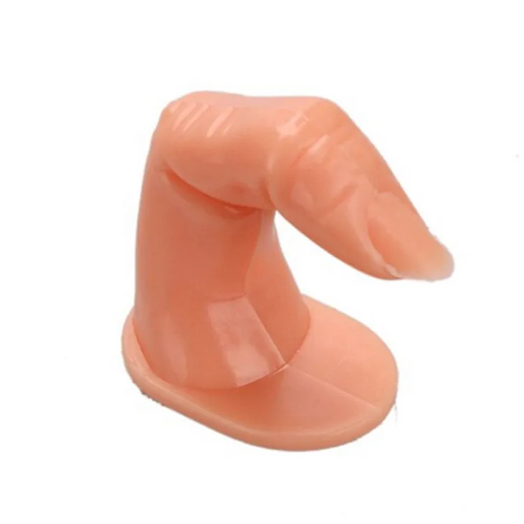 

3 PCS For Training Nail Art False Tips Display Tool Plastic Fake Fingers Practice Manicures False Nail Fake Finger With Nail