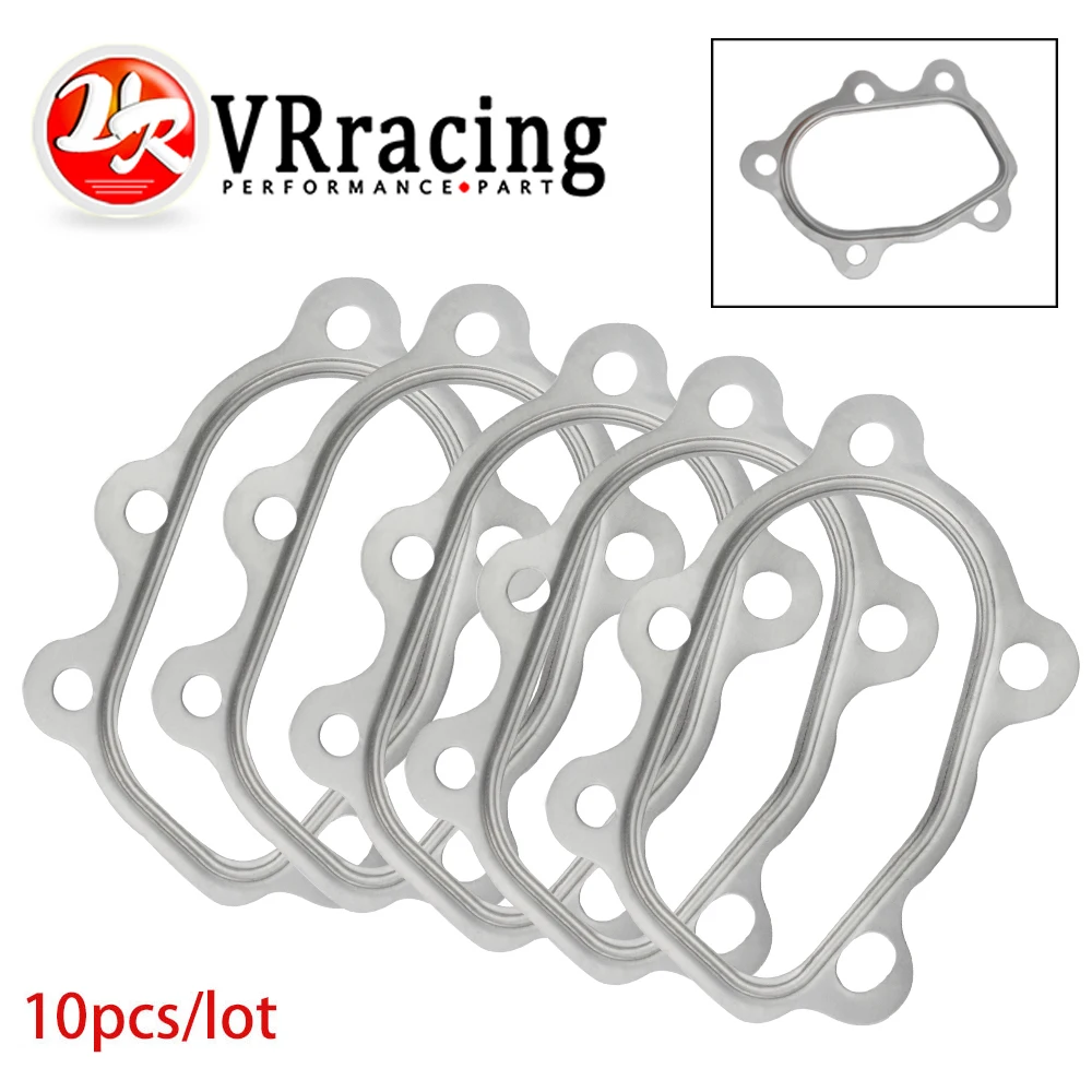 

VR RACING - 10PCS/LOT For T25 T28 GT25 GT28 Turbocharger Gasket fitting for Turbo GT25 5 Bolt VR4810