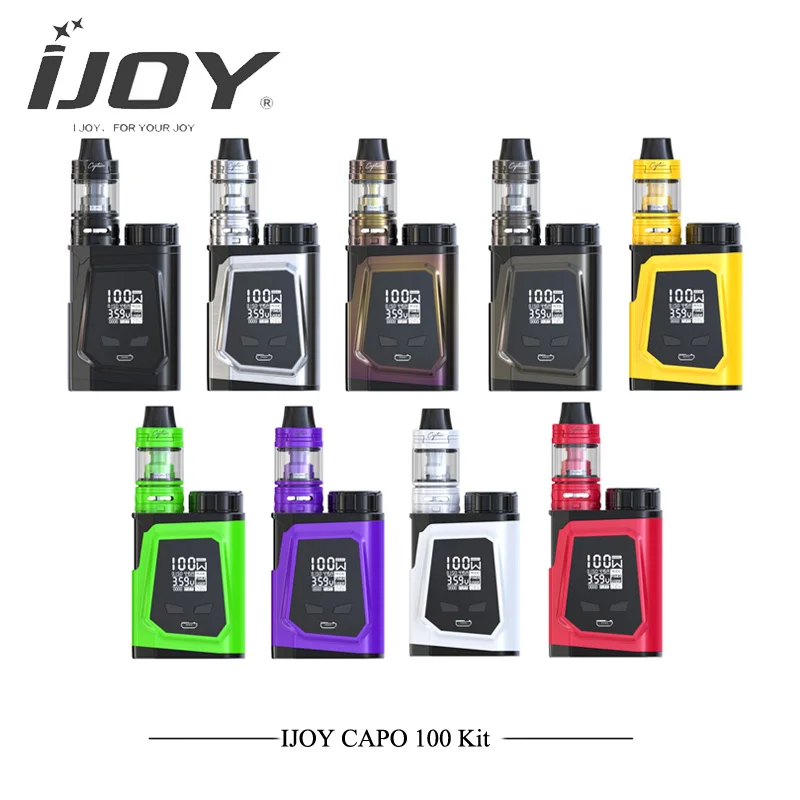 Новые электронные сигареты IJOY CAPO 100 коробка Mod Kit с 3,2 мл капитан Mini sub Ом бак 100 Вт E сигарет испаритель против чужеродных 85 Вт