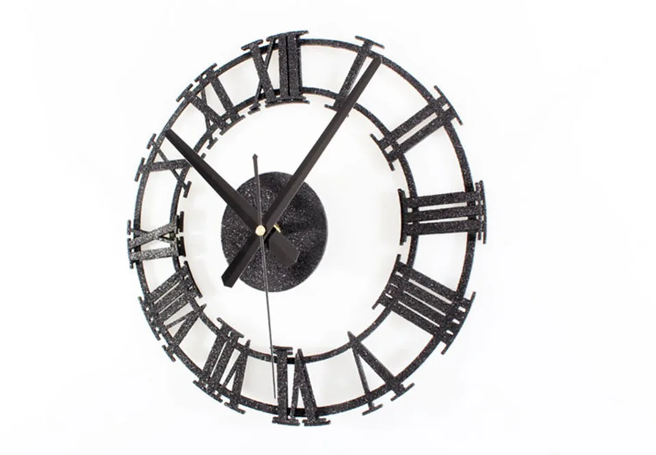 Новые Настенные часы ретро римские цифры 30 см настенные часы для гостиной кварцевые настенные часы для украшения дома Saati может дропшиппинг