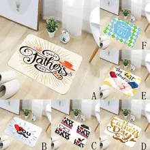 Комфортный квадратный фланелевый кухонный нескользящий коврик для дома и ванной комнаты 40x60 см#4M08