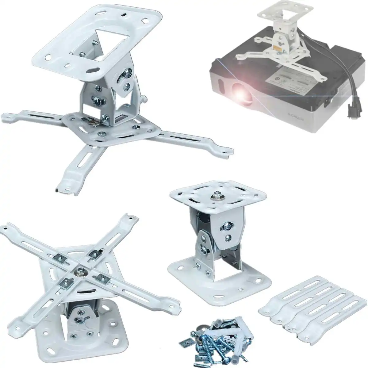 

Universal Projector Hanger Stand Ceiling Mount Bracket Adjustable Roof Projector Bracket Extendable Mount Stand