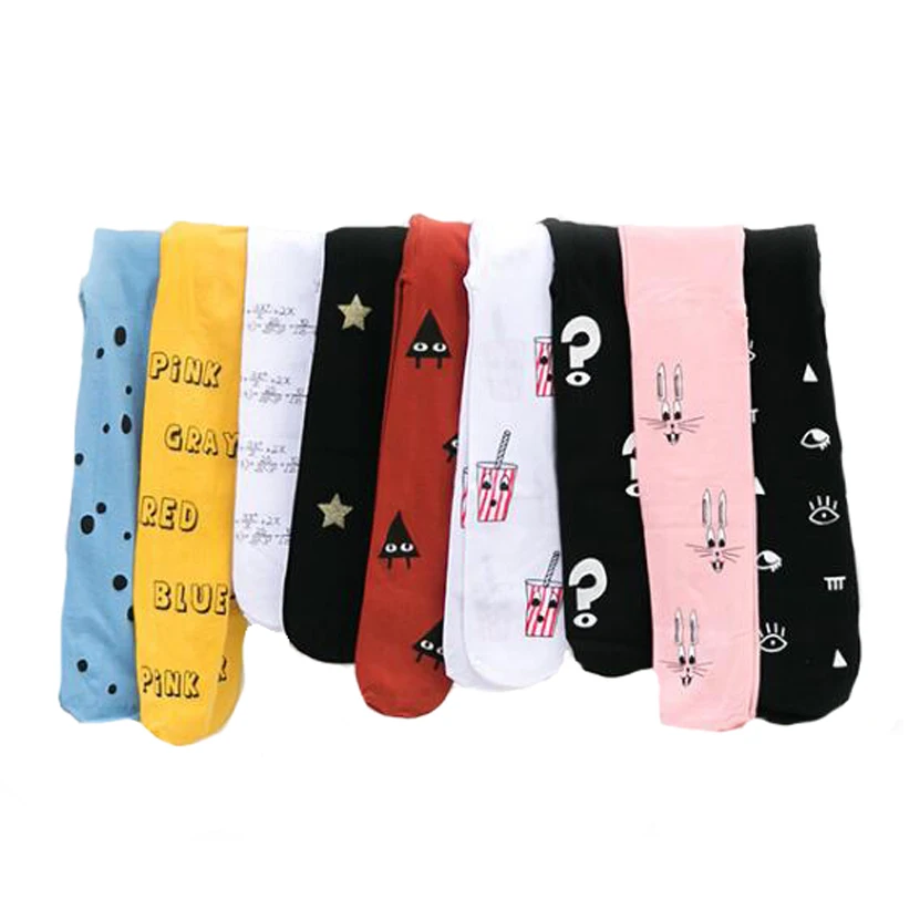 

Children's leggings spring 80D printing cartoon velvet kids girls dance leggings 9 patterns 3-8 year