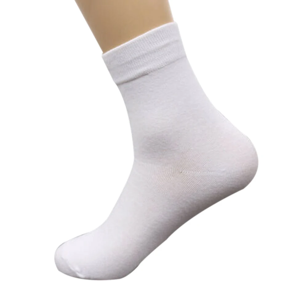 1 пара носков без пятки большого размера для пожилых людей, дискомфорт для ног, диабетические ноги, отек, женские и мужские носки - Цвет: white
